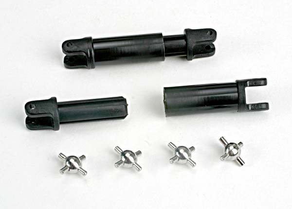 Traxxas 1651 Half-shafts (internal-splined (2)/external-splined (2))/ metal U-joints (4) - TRA1651