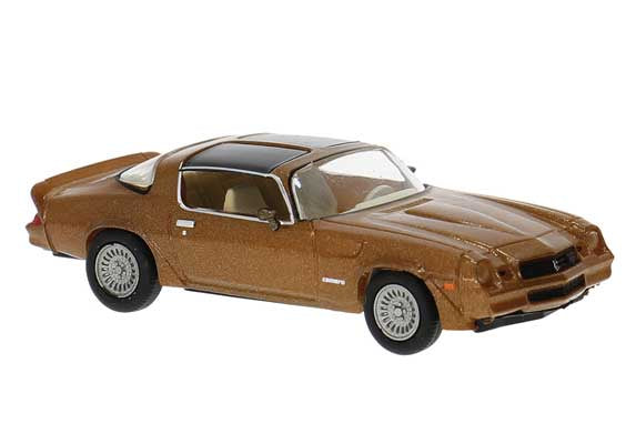 Brekina HO 1980 Chevrolet Camaro - Assembled -- Brown