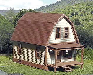 Branchline Trains HO Laser Art Structure Kits - Catalog Homes -- Tucson House Kit - 181-639