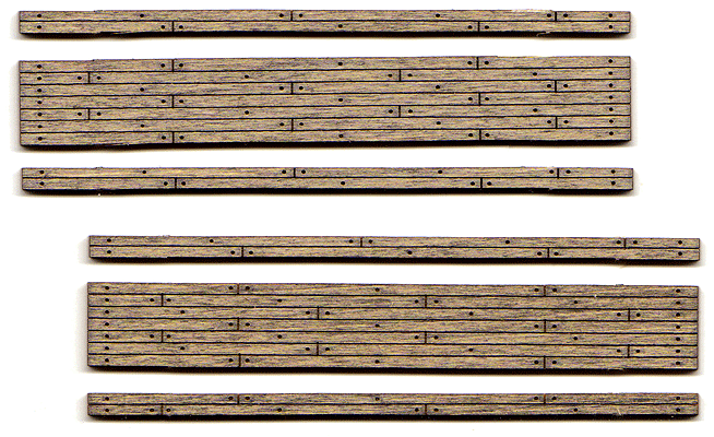 Blair Line N Weathered 2-Lane Wood Grade Crossing -- Kit pkg(2)