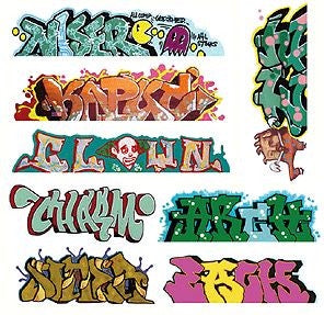 Blair Line Graffiti Decals Mega Set -- Set #5 pkg(8) - 184-2248