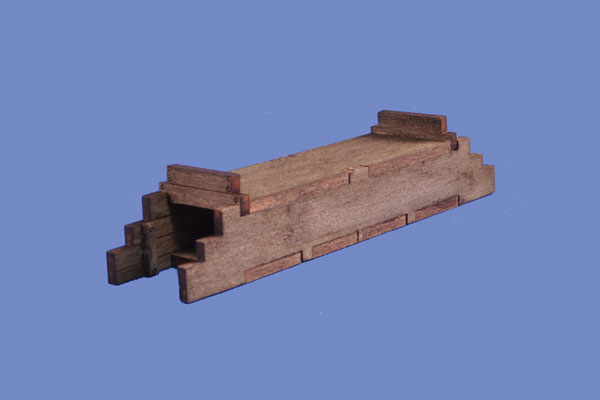 Blair Line HO Wood Box Culvert -- 3.2 x 3/4 x 1/2" 8.1 x 1.9 x 1.3cm - 184-2809