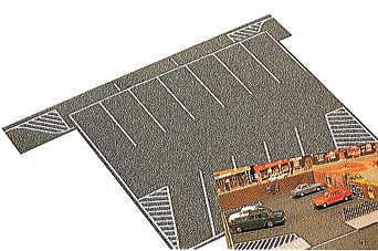 Busch HO Flexible Parking Lot -- 8 x 6-1/2" 20 x 16cm
