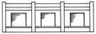 City Classics Long Lower Walls -- With Doors pkg(2) - 195-201