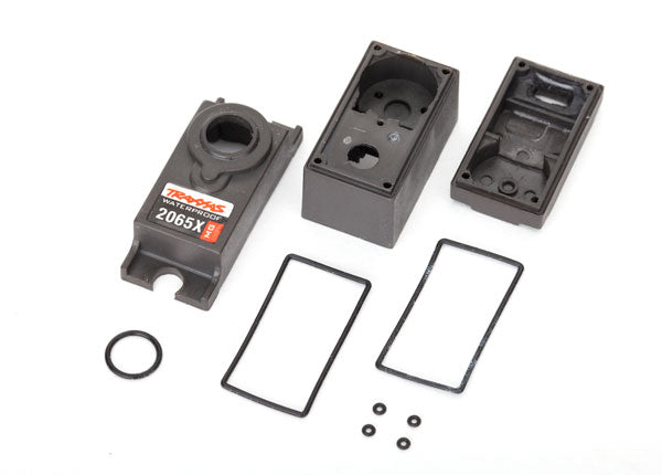 Traxxas 2063X Servo case/gaskets (for 2065X metal gear, Waterproof, Sub-Micro Servo) - TRA2063X