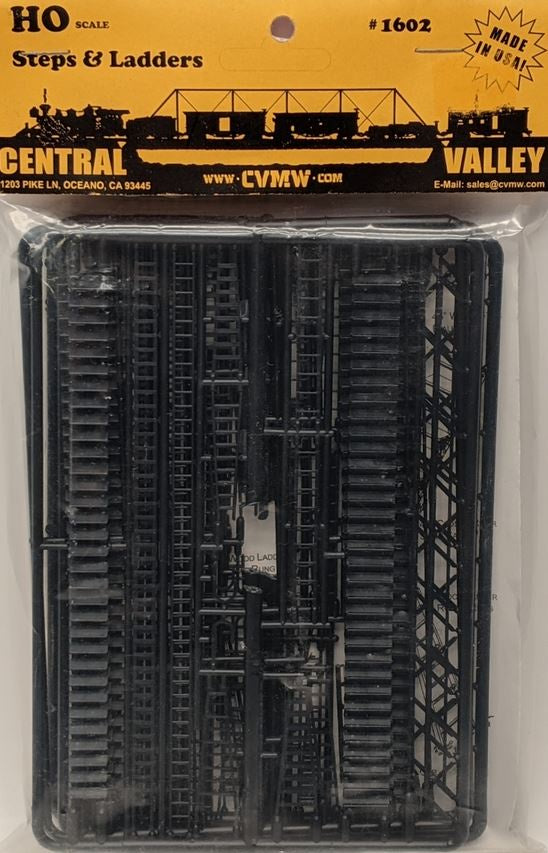 Central Valley HO Steps & Ladders pkg(4) - 210-1602