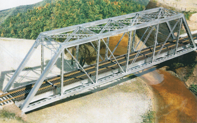 Central Valley, HO Scale 150' Gusseted Truss Bridge Kit - 210-1906