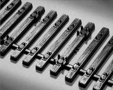 Central Valley HO CVT Tie Strip pkg(50) -- Mainline w/8'6" Ties - 210-2003