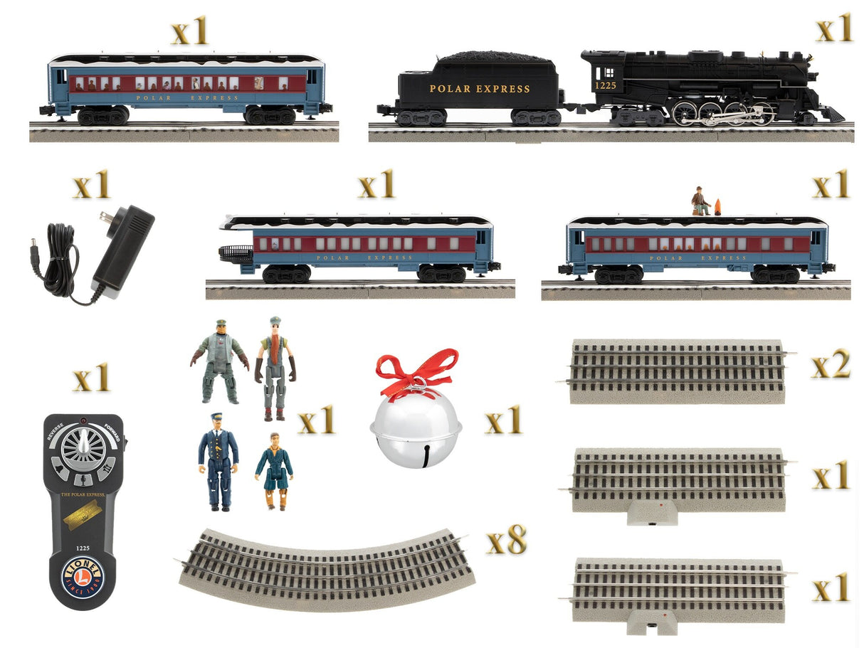 Lionel THE POLAR EXPRESS LionChief Set w/ Bluetooth 5.0 and Disappearing Hobo Car - LNL2123130