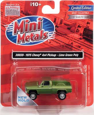 1975 Chevy Pickup - Assembled -- Medium Lime Green Poly