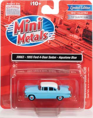 1955 Ford 4-Door Sedan - Assembled -- Aquatone Blue