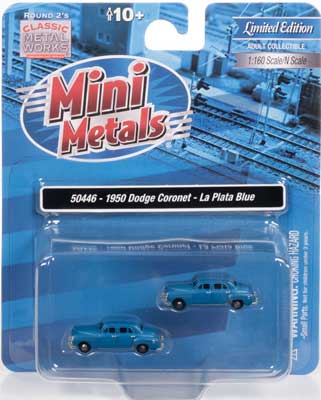 N 1950 Dodge Coronet 2-Pack - Assembled -- La Plata Blue