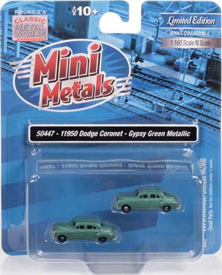 N 1950 Dodge Coronet 2-Pack - Assembled -- Gypsy Green Metallic