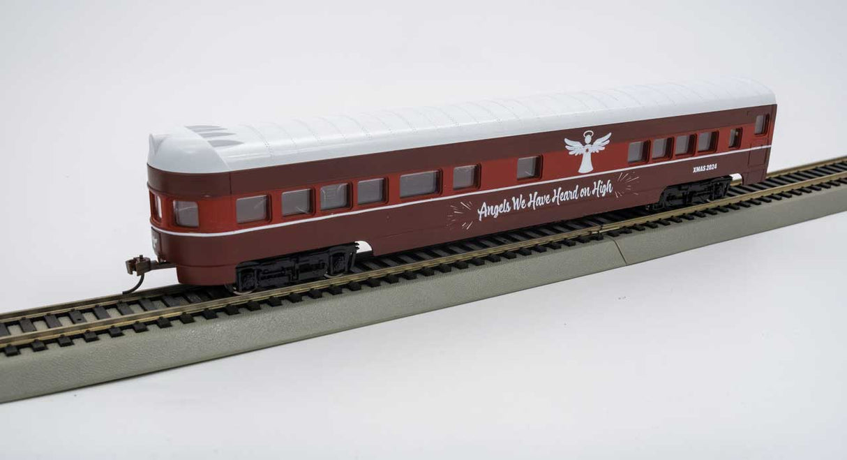 Con-Cor N Smooth-Side Observation - Ready to Run -- 2024 Christmas (maroon, red, white, Angels We Have Heard on High)