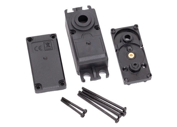 Traxxas 2251 Servo case ,  plastic (top ,  middle ,  bottom) /  gaskets /  Hardware (for 2250 ,  2255 Servos) - TRA2251
