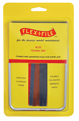 Flex-I-File Combo Set -- Frame w/8 Each Fine, Medium & Coarse Tapes, 1 Bonus Tape