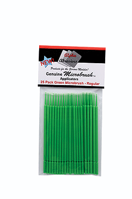 Creations Unlimited Regular Applicator Brush - Microbrush(R) -- Green pkg(25) - 232-1302