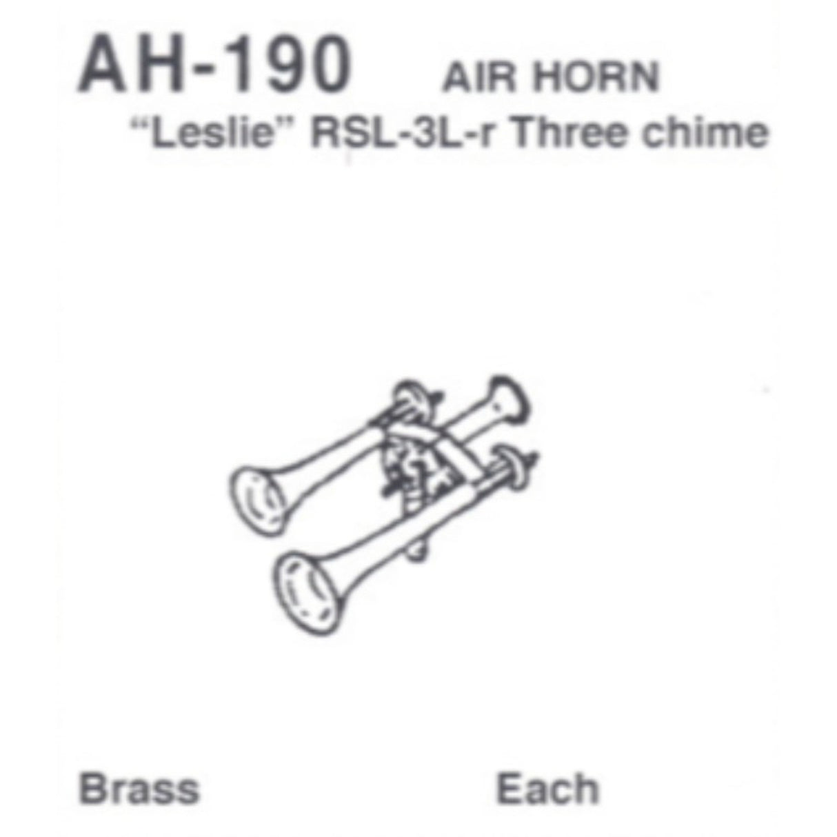Details West Air horn Leslie RSL-3L-R - 235-190
