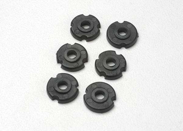 Traxxas 2365 PISTON HEAD SET, BLACK SHOCK (not Ultra Shock(s)) - TRA2365