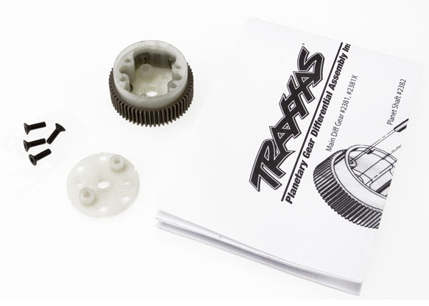 Traxxas 2381X Main Differential with steel ring gear/ side cover Plate/ Screws (Bandit, Stampede, Rustler) - TRA2381X