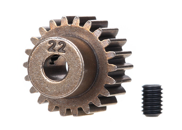 Traxxas 2422 Gear, 22-T pinion (48-pitch) / set screw - TRA2422