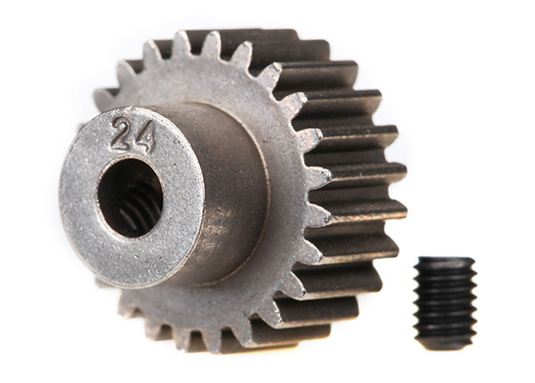 Traxxas 2424 Gear, 24-T pinion (48-pitch) / set screw - TRA2424