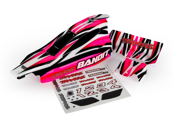 Traxxas 2433 Body, Bandit, pink (painted, decals applied) - TRA2433