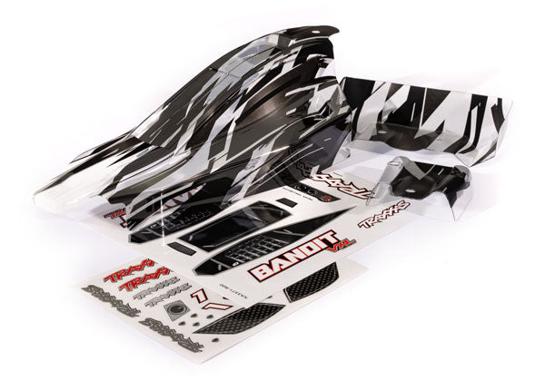 Traxxas 2436L Body, Bandit VXL, ProGraphix/ wing (Graphics are printed, requires paint & final color application)/ Decal Sheet