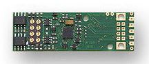 Digitrax Plug N' Play Decoder w/SoundBug(TM) Socket -- For Walthers & Life-Like Locomotives w/8-Pin Decoder Socket - 245-DH165L0