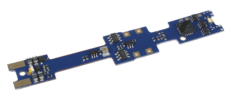 Digitrax DN163K4A Drop-In/Board Replacement DCC Control Decoder w/6 Functions -- Fits Kato Glacier Express - 245-DN163K4A