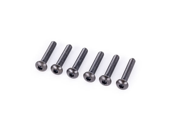 Traxxas 2455 Screws, 4x24mm button-head machine (Hex drive) (6)