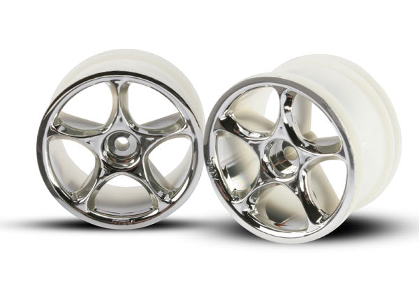 Traxxas 2472 Wheels , Tracer 2.2' (chrome) (2) (Bandit Rear) - TRA2472
