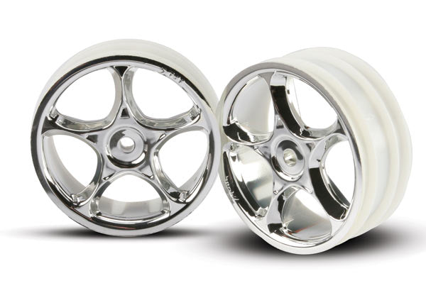 Traxxas 2473 Wheels , Tracer 2.2' (chrome) (2) (Bandit Front) - TRA2473
