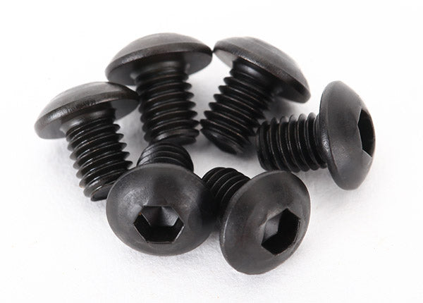Traxxas 2515 Screws, 3x4mm button-head machine (Hex drive) (6) - TRA2515