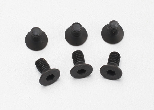 Traxxas 2534 Screws ,  3x6mm countersunk machine (6) (Hex drive) - TRA2534