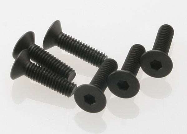 Traxxas 2546 Screws ,  4x15mm countersunk machine (Hex drive) (6) - TRA2546
