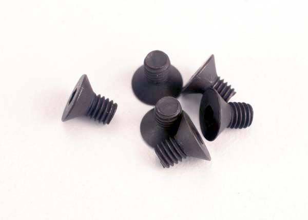 Traxxas 2549 Screws, 3x5mm countersunk machine (6) (Hex drive) - TRA2549