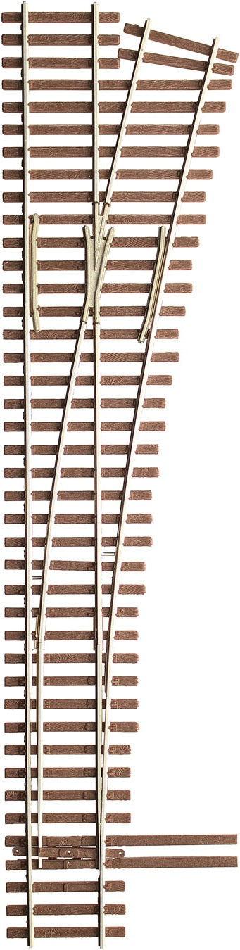 Micro Engineering 14-713 HO Code 83 Ladder Track System Turnout -- #5b Right Hand Curved Diverging Track