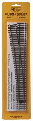 Micro Engineering 14-805 Code 70 Flex-Track(TM) #6 Turnout -- Left-Hand