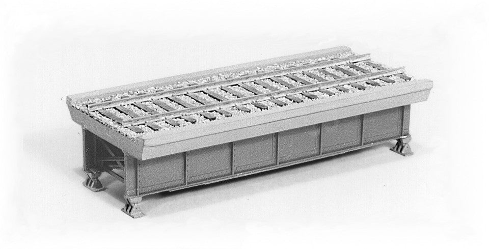 Micro Engineering 75-508 HO Deck-Girder Bridge w/Ballasted Deck - Kit -- HO 30' - 4-1/8 x 1-13/16" 10.5 x 4.5cm