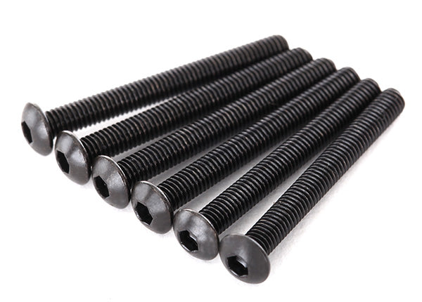 Traxxas 2616 Screws, 3x27mm button-head machine (Hex drive) (6) - TRA2616