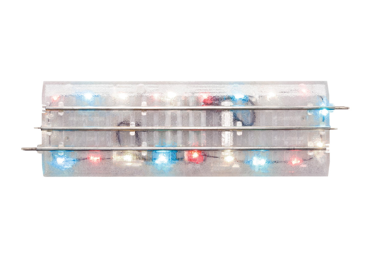 Lionel 2625010 O RTR Patriotic Lighted FasTrack 10 Straight 4-Pack