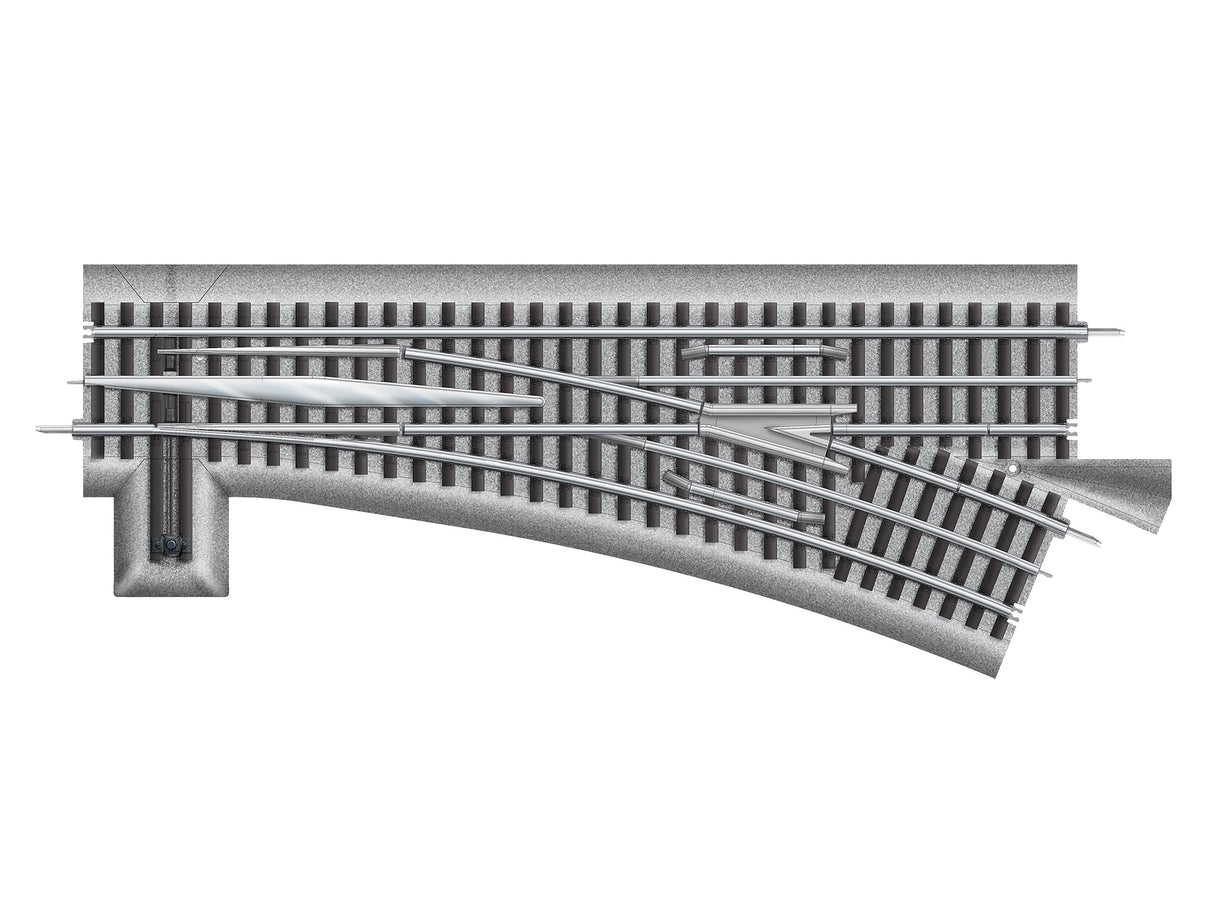 Lionel 262560L O RTR FasTrack O60 Turnout - Left