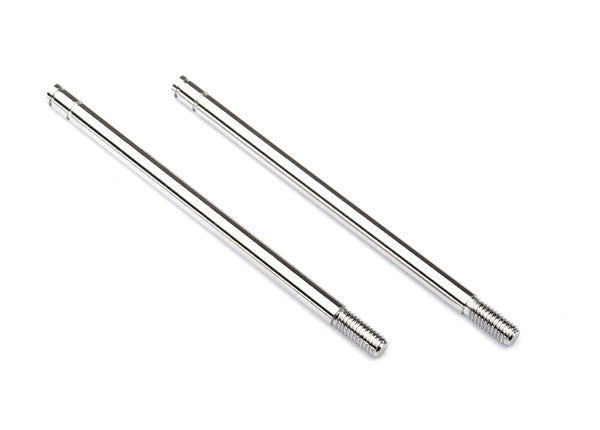 Traxxas 2656 Shock shafts, steel, chrome finish (xx-long) (2) - TRA2656