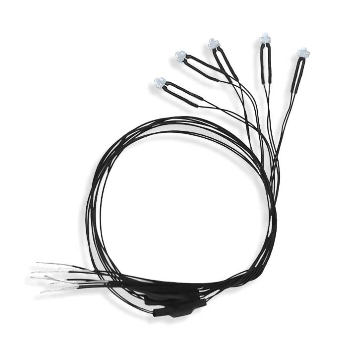 Evans Designs Universal Input -- 18V 3mm LEDs Fire Kit pkg(3) - 266-U3F