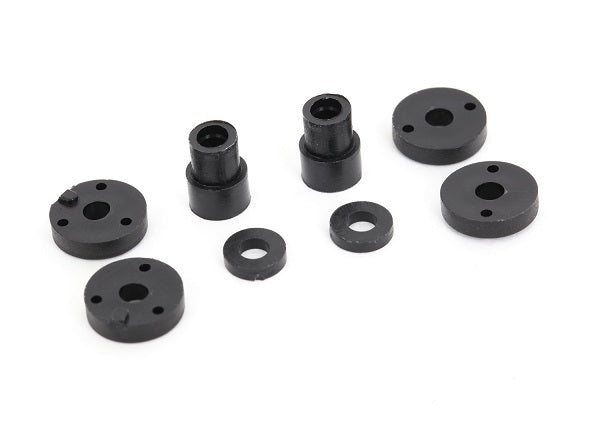 Traxxas 2669 Piston head set (2-hole (2)/ 3-hole (2))/ shock Mounting Bushings & Washers (2) (Big Bore Shocks) - TRA2669