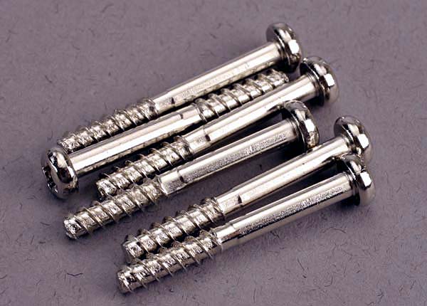 Traxxas 2679 Screws, 3x24mm roundhead self-tapping (with shoulder) (6) - TRA2679