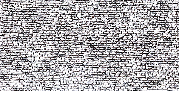 Faller 170603 HO Embossed Panel Building Material Sheet -- Natural Stone