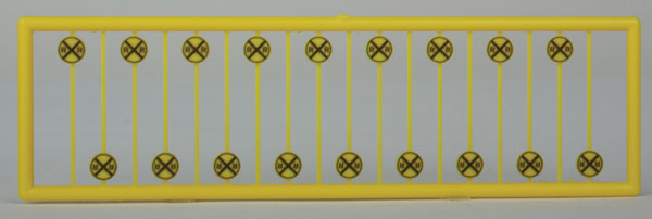 Tichy Train Group Modern Grade Crossing Advance Warning Signs -- Diagonal Cross pkg(18) - 293-2621