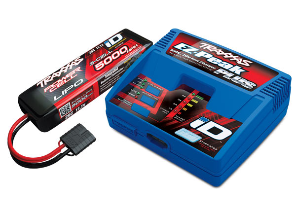 Traxxas 2970-3S Battery/charger Completer pack (includes #2970 iD charger (1), #2872X 5000mAh 11.1V 3-cell 25C LiPo iD battery (1))